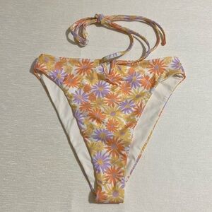 L*SPACE Floral Print Joy Bottom Bitsy Cut Bikini Bottom Women's Size XS